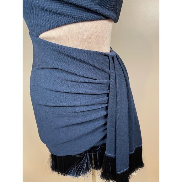 PatBO Navy One-Shoulder Mini Dress - Picture 4 of 8